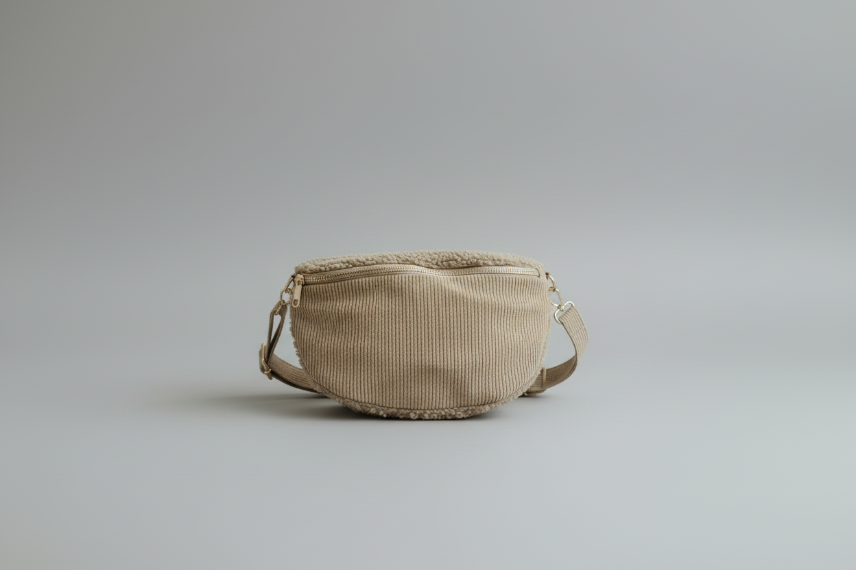 Banane Sherpa TAUPE - L'atelier d'Alice