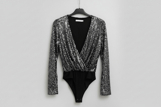 Bodie à sequin Noir - L'atelier d'Alice