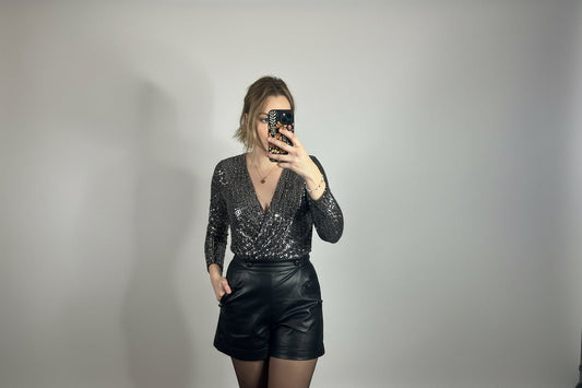 Bodie à sequin Noir - L'atelier d'Alice