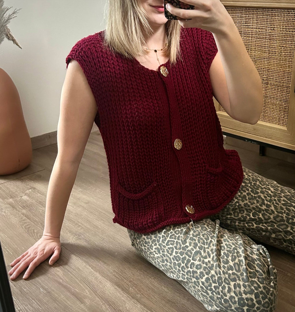 Gilet Flora - L'atelier d'Alice