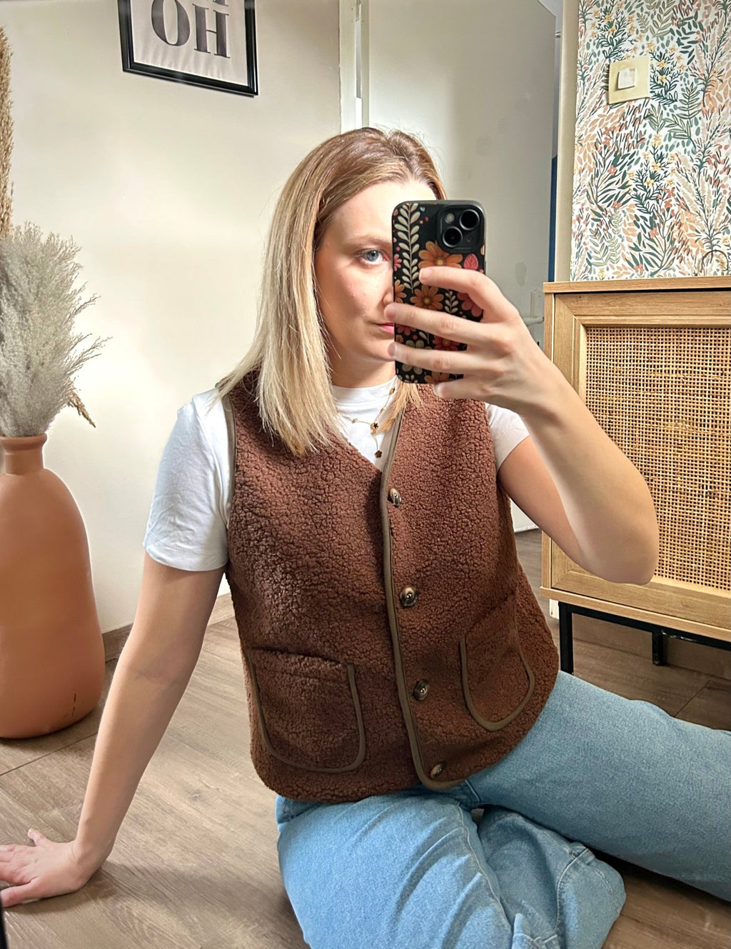 Veste sans manche Jeanne - L'atelier d'Alice