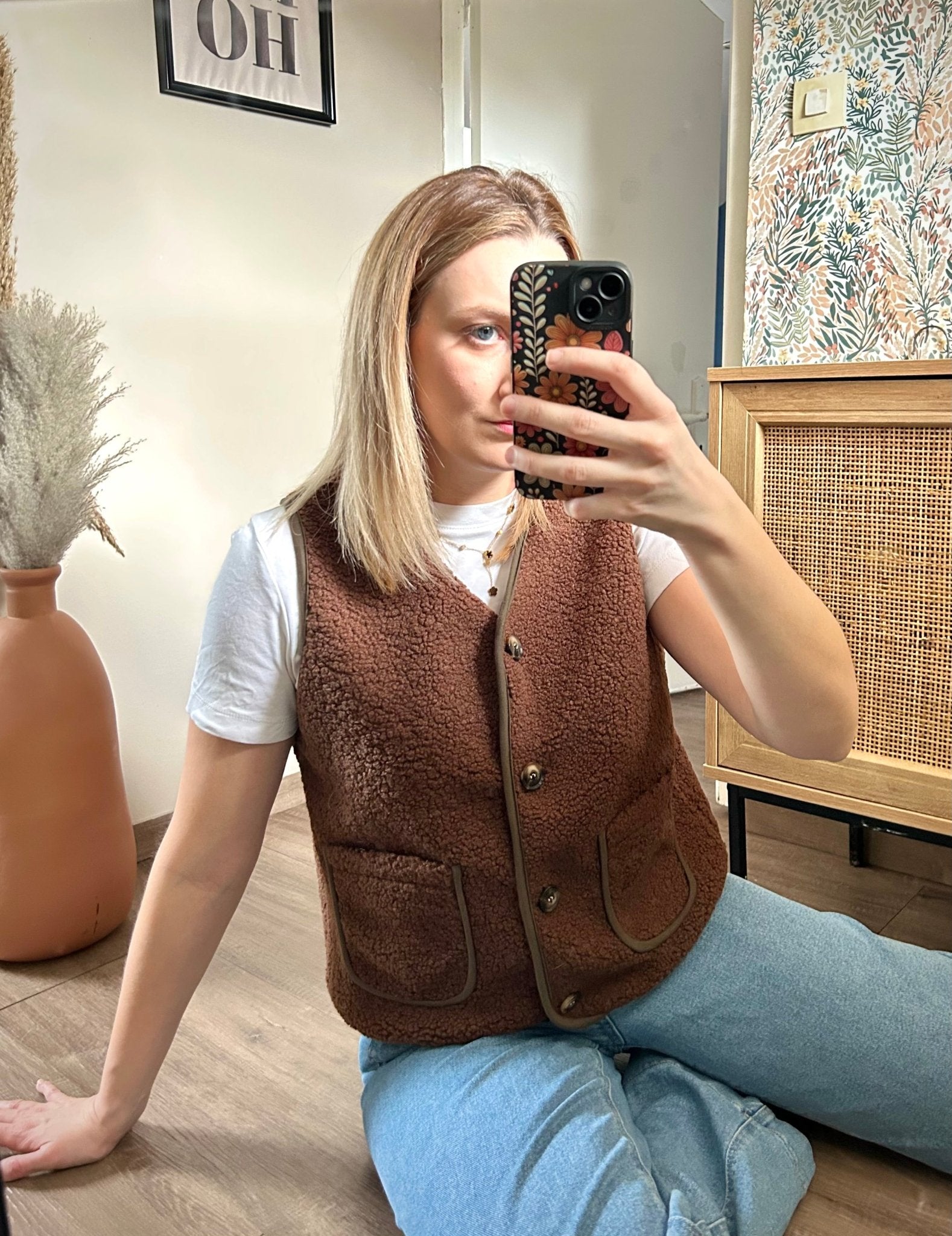 Veste sans manche Jeanne - L'atelier d'Alice